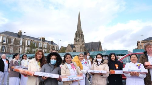 ภาพ No.38516:พิธีทอดกฐินสามัคคีวัดพระธรรมกายสกอตแลนด์