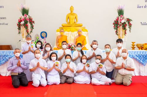 ภาพ No.37556:พิธีทอดกฐินสามัคคี เพื่อสร้างศาลาธรรมสภา ณ ธุดงคสถานชุมพร