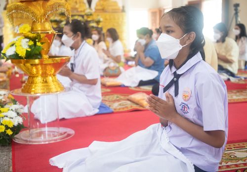 ภาพ No.38799:พิธีทอดกฐิน สัมฤทธิ์เด็กดี V-Star โรงเรียนยุวศึกษา