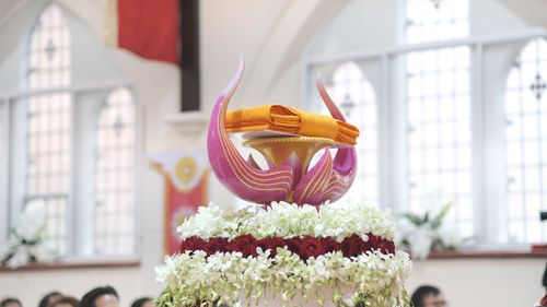 ภาพ No.38971:พิธีทอดกฐินธรรมชัย สร้างทุกสิ่ง  วัดพระธรรมกายแมนเชสเตอร์