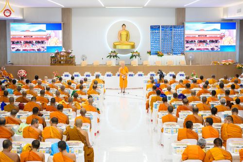 ภาพ No.81218:พิธีถวายสังฆทานแด่คณะสงฆ์ 323 วัด พิธีมอบกองทุนหนุนแรงใจช่วยครูใต้ และพิธีทำบุญอุทิศส่วนกุศลแด่ผู้วายชนม์ในเหตุการณ์ความไม่สงบ ๔ จังหวัดชายแดนภาคใต้  ปีที่ 19 ครั้งที่ 162 วันเสาร์ที่ 27 พฤษภาคม พ.ศ. 2566 ณ ศูนย์ปฏิบัติธรรมภาคใต้ อ.บางกล่ำ จ.สงขลา