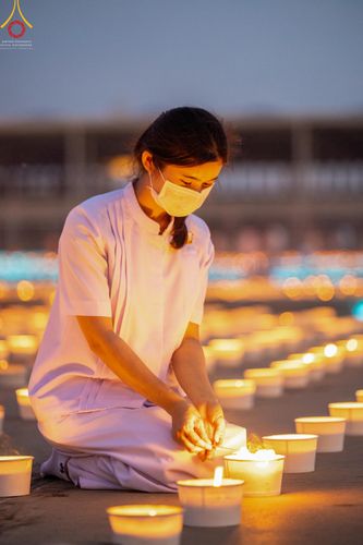 ภาพ No.45065:ประมวลภาพพิธีจุดประทีป​ วันคุ้ม​ครองโลก ณ วัดพระธรรมกาย