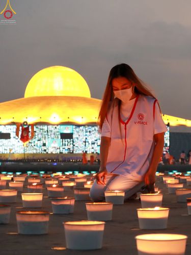 ภาพ No.45069:ประมวลภาพพิธีจุดประทีป​ วันคุ้ม​ครองโลก ณ วัดพระธรรมกาย