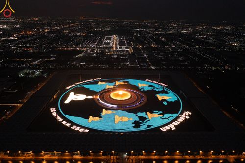 ภาพ No.45122:ประมวลภาพพิธีจุดประทีป​ วันคุ้ม​ครองโลก ณ วัดพระธรรมกาย