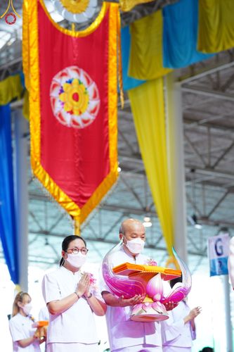 ภาพ No.50358:ประมวลภาพพิธีทอดผ้าป่าสมทบกฐิน ครั้งที่ 1 เนื่องในวันธรรมชัย พุทธศักราช 2565