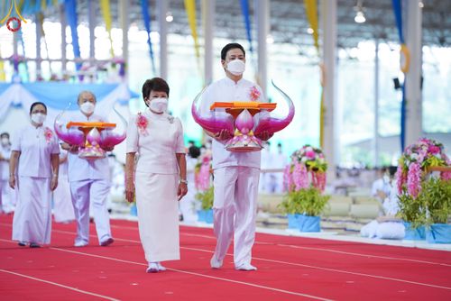 ภาพ No.50357:ประมวลภาพพิธีทอดผ้าป่าสมทบกฐิน ครั้งที่ 1 เนื่องในวันธรรมชัย พุทธศักราช 2565