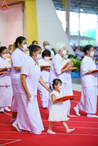 ภาพ No.50368:ประมวลภาพพิธีทอดผ้าป่าสมทบกฐิน ครั้งที่ 1 เนื่องในวันธรรมชัย พุทธศักราช 2565