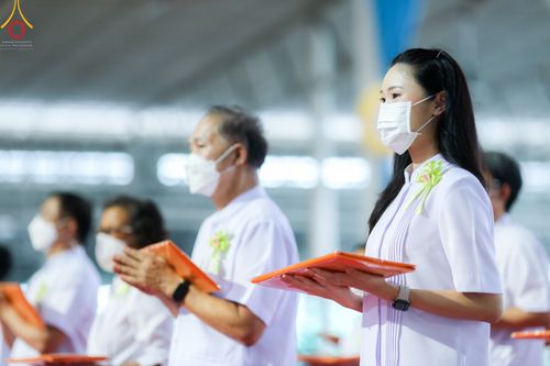 ภาพ No.50378:ประมวลภาพพิธีทอดผ้าป่าสมทบกฐิน ครั้งที่ 1 เนื่องในวันธรรมชัย พุทธศักราช 2565