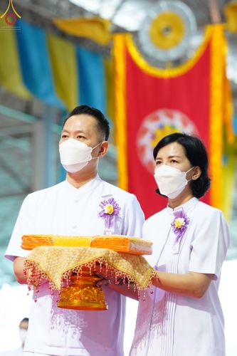 ภาพ No.50389:ประมวลภาพพิธีทอดผ้าป่าสมทบกฐิน ครั้งที่ 1 เนื่องในวันธรรมชัย พุทธศักราช 2565