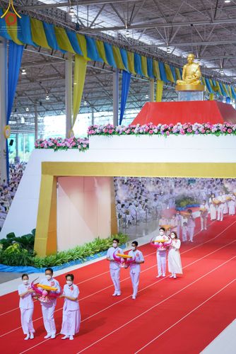 ภาพ No.50395:ประมวลภาพพิธีทอดผ้าป่าสมทบกฐิน ครั้งที่ 1 เนื่องในวันธรรมชัย พุทธศักราช 2565