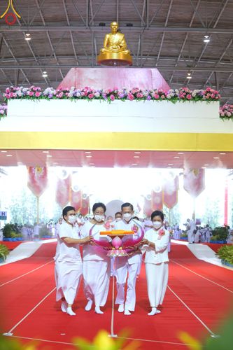 ภาพ No.50387:ประมวลภาพพิธีทอดผ้าป่าสมทบกฐิน ครั้งที่ 1 เนื่องในวันธรรมชัย พุทธศักราช 2565