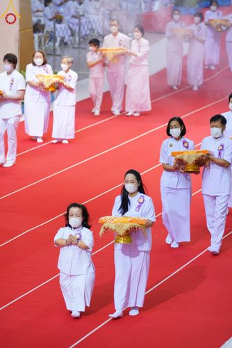 ภาพ No.50390:ประมวลภาพพิธีทอดผ้าป่าสมทบกฐิน ครั้งที่ 1 เนื่องในวันธรรมชัย พุทธศักราช 2565