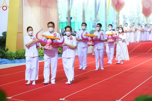 ภาพ No.50391:ประมวลภาพพิธีทอดผ้าป่าสมทบกฐิน ครั้งที่ 1 เนื่องในวันธรรมชัย พุทธศักราช 2565