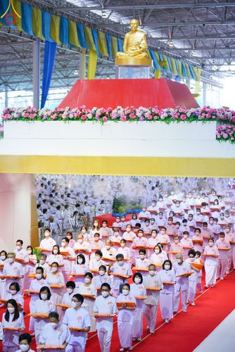 ภาพ No.50392:ประมวลภาพพิธีทอดผ้าป่าสมทบกฐิน ครั้งที่ 1 เนื่องในวันธรรมชัย พุทธศักราช 2565