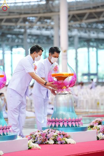 ภาพ No.50397:ประมวลภาพพิธีทอดผ้าป่าสมทบกฐิน ครั้งที่ 1 เนื่องในวันธรรมชัย พุทธศักราช 2565