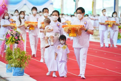 ภาพ No.50396:ประมวลภาพพิธีทอดผ้าป่าสมทบกฐิน ครั้งที่ 1 เนื่องในวันธรรมชัย พุทธศักราช 2565