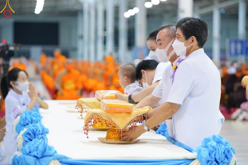 ภาพ No.50401:ประมวลภาพพิธีทอดผ้าป่าสมทบกฐิน ครั้งที่ 1 เนื่องในวันธรรมชัย พุทธศักราช 2565