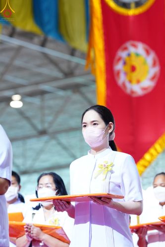 ภาพ No.50416:ประมวลภาพพิธีทอดผ้าป่าสมทบกฐิน ครั้งที่ 1 เนื่องในวันธรรมชัย พุทธศักราช 2565