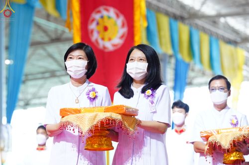 ภาพ No.50421:ประมวลภาพพิธีทอดผ้าป่าสมทบกฐิน ครั้งที่ 1 เนื่องในวันธรรมชัย พุทธศักราช 2565