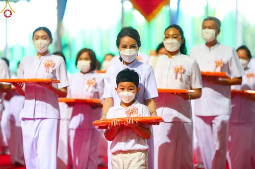 ภาพ No.50423:ประมวลภาพพิธีทอดผ้าป่าสมทบกฐิน ครั้งที่ 1 เนื่องในวันธรรมชัย พุทธศักราช 2565