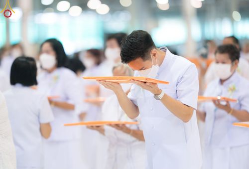 ภาพ No.50441:ประมวลภาพพิธีทอดผ้าป่าสมทบกฐิน ครั้งที่ 1 เนื่องในวันธรรมชัย พุทธศักราช 2565