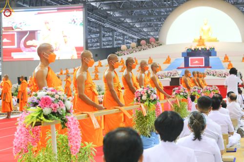 ภาพ No.50458:ประมวลภาพพิธีทอดผ้าป่าสมทบกฐิน ครั้งที่ 1 เนื่องในวันธรรมชัย พุทธศักราช 2565