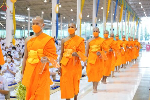 ภาพ No.50465:ประมวลภาพพิธีทอดผ้าป่าสมทบกฐิน ครั้งที่ 1 เนื่องในวันธรรมชัย พุทธศักราช 2565