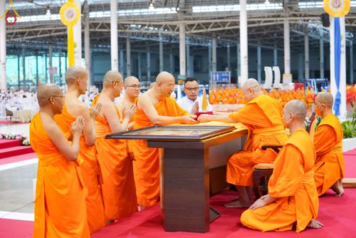 ภาพ No.50468:ประมวลภาพพิธีทอดผ้าป่าสมทบกฐิน ครั้งที่ 1 เนื่องในวันธรรมชัย พุทธศักราช 2565