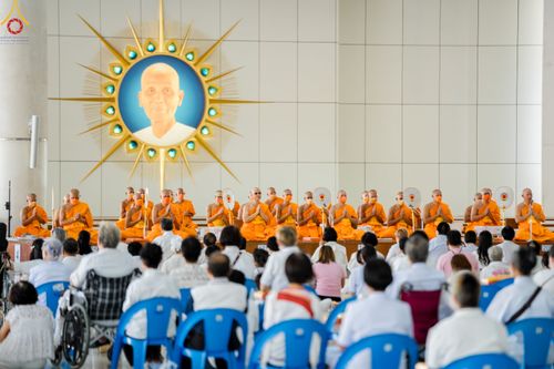 ภาพ No.83994:พิธีบุพเปตพลี ครั้งที่ 137 ร่วมอุทิศบุญกุศลแด่หมู่ญาติที่ล่วงลับไปแล้ว และสืบทอดอายุพระพุทธศาสนา ในวันจันทร์ที่ 17 กรกฎาคม พ.ศ. 2566 ณ หอฉันคุณยายอาจารย์ฯ วัดพระธรรมกาย