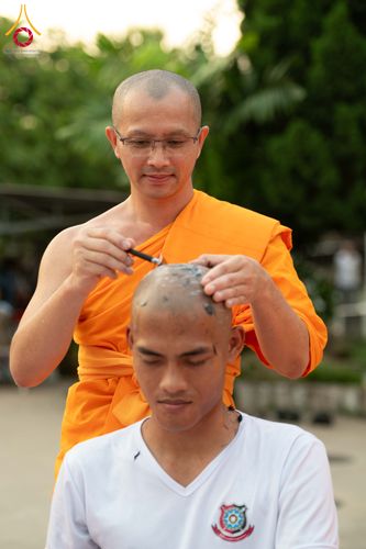 ภาพ No.349331:วันจันทร์ที่ 14 กันยายน พ.ศ.2569  พิธีตัดปอยผมนักเรียนนายสิบธรรมทายาท  "โครงการบรรพชาและพัฒนาศีลธรรม นักเรียนนายสิบตำรวจรุ่นที่ 16“  ณ ศูนย์ฝึกอบรมตำรวจภูธร ภาค 1  จ.สระบุรี