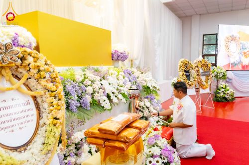 ภาพ No.316196:วันเสาร์ที่ 28 มีนาคม พ.ศ. 2569 พิธีบำเพ็ญกุศล คุณพ่อณรงค์ จินตมากุล  สิริอายุ 99 ปี 11 เดือน โยมบิดา พระครูปลัดรัตนวีรวัฒน์ (รังสฤษดิ์ อิทฺธิจินตโก) ที่ปรึกษาเจ้าคณะจังหวัดปทุมธานี เจ้าอาวาสวัดพระธรรมกาย  ณ ห้องปลูกศรัทธา 2 วัดพระธรรมกาย ปทุมธานี