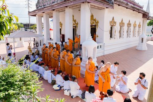 ภาพ No.65837:พิธีอุปสมบทวัดโปรดเกศเชษฐาราม อ.พระประแดง จ.สมุทรปราการ รับบุญจัดงานโดยสำนักพัฒนาเยาวชนโลก ในโครงการอุปสมบทบูชาธรรม มหาปูชนียาจารย์ประจำปี 2565 เมื่อวันที่ 7 ธันวาคม พ.ศ. 2565