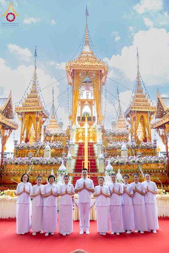 ภาพ No.316444:วันอาทิตย์ที่ 29 มีนาคม พ.ศ. 2569 พิธีทอดผ้าบังสุกุลและพิธีชำระร่าง โยมพ่อณรงค์ จินตมากุล  สิริอายุ 99 ปี 11 เดือน โยมบิดา พระครูปลัดรัตนวีรวัฒน์ (รังสฤษดิ์ อิทฺธิจินตโก) ที่ปรึกษาเจ้าคณะจังหวัดปทุมธานี เจ้าอาวาสวัดพระธรรมกาย  ณ ฌาปนสถานชั่วคราว ทางเข้า 