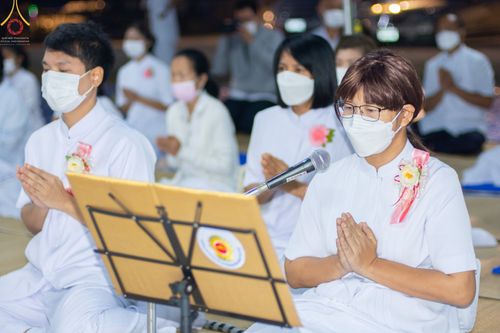 ภาพ No.73962:พิธีถวายภัตตาหารเป็นสังฆทาน แด่คณะพระธรรมยาตราฯ ในโครงการธรรมยาตรากตัญญูบูชา มหาปูชนียาจารย์ พระมงคลเทพมุนี(สด จนฺทสโร) พระผู้ปราบมาร อนุสรณ์สถาน 7 แห่ง ปีที่ 11 วันที่ 24 มกราคม พ.ศ. 2566