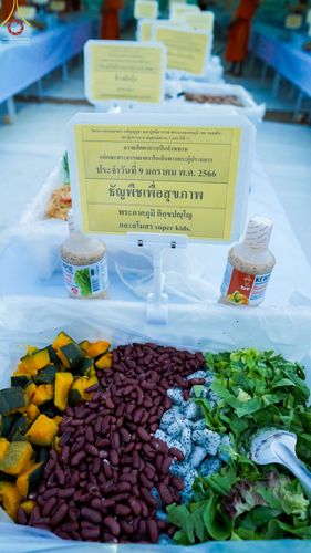 ภาพ No.69924:พิธีถวายภัตตาหารเป็นสังฆทาน แด่คณะพระธรรมยาตราฯ ในโครงการธรรมยาตราฯ ปีที่ 11 ณ อนุสรณ์สถานมหาวิหารพระมงคลเทพมุนี อ.สองพี่น้อง จ.สุพรรณบุรี วันที่ 9 มกราคม พ.ศ. 2566