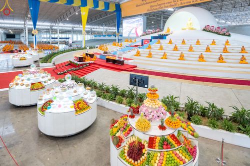 ภาพ No.85111:บรรยากาศการต้อนรับพระสังฆาธิการทั่วประเทศ และพิธีบูชาข้าวพระในวันสมาธิโลก วันอาทิตย์ต้นเดือนที่ 6 สิงหาคม พ.ศ. 2566 ณ สภาธรรมกายสากล วัดพระธรรมกาย