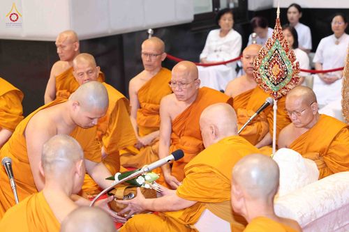 ภาพ No.341887:วันพุธที่ 29 กรกฎาคม พ.ศ. 2569 พิธีอุปสมบทสามเณรประโยค 9 นาคในพระบรมราชานุเคราะห์ ณ โบสถ์พระไตรปิฏก วัดพระธรรมกาย