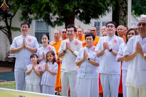 ภาพ No.144829:พิธีประดิษฐานลูกนิมิตมหาสมบัติ ผูกสีมาสถาปนาอุโบสถ บูชาธรรม ๘๐ ปี หลวงพ่อธัมมชโย วันอาทิตย์ที่ ๓๐ มิถุนายน พ.ศ. ๒๕๖๗ วัดพระธรรมกายนิวเจอร์ซี ประเทศสหรัฐอเมริกา