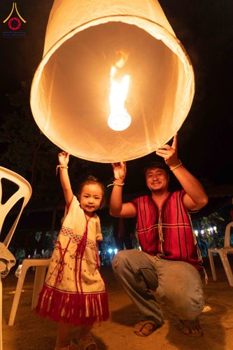 ภาพ No.309138:วันศุกร์ที่ 6 กุมภาพันธ์ พ.ศ.2569 พิธีจุดประทีปโคมลาน ปล่อยโคมลอยถวายเป็นพุทธบูชา  ณ ลานธรรมเจดีย์วัดทุ่งเจริญธรรม อ.อมก๋อย จ.เชียงใหม่