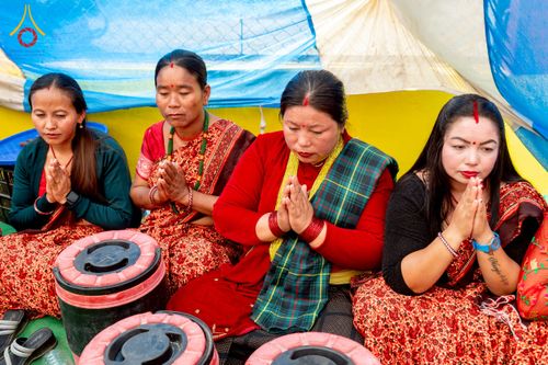 ภาพ No.212923:วันที่ 14 - 15 มีนาคม พ.ศ. 2568 คณะสงฆ์และสามเณรเดินธรรมยาตรา ในโครงการบวชสามเณรเนปาล 500 รูป ไปยังสถานที่รอบมายาเทวีและลุมพินีเกรด ณ ลุมพินี ประเทศเนปาล