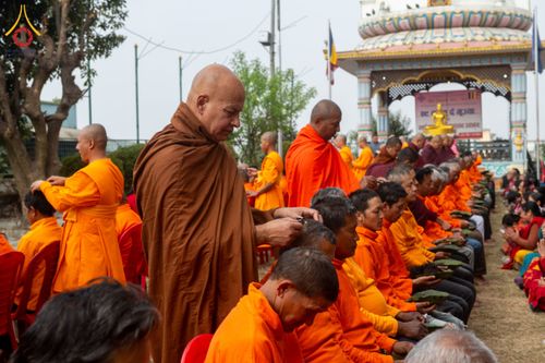 ภาพ No.209793:วันที่ 28 กุมภาพันธ์ พ.ศ.2568 พิธีเปิดโครงการบวชสามเณร พิธีถวายไทยธรรม พิธีขอขมามอบผ้าไตร  ณ เมืองปาตัน ประเทศเนปาล