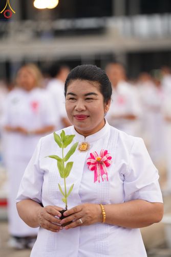ภาพ No.160445:พิธีปลูกต้นทรัพย์บานชื่น ณ ลานธรรม พระมหาธรรมกายเจดีย์ วัดพระธรรมกาย จ.ปทุมธานี วันพฤหัสบดีที่ 10 ตุลาคม พ.ศ. 2567