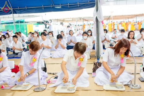 ภาพ No.117431:พิธีถวายภัตตาหารเป็นสังฆทาน แด่คณะพระธรรมยาตรา วันที่ 23 มกราคม พ.ศ. 2567 ณ อนุสรณ์สถานบางปลา อ.บางเลน จ.นครปฐม