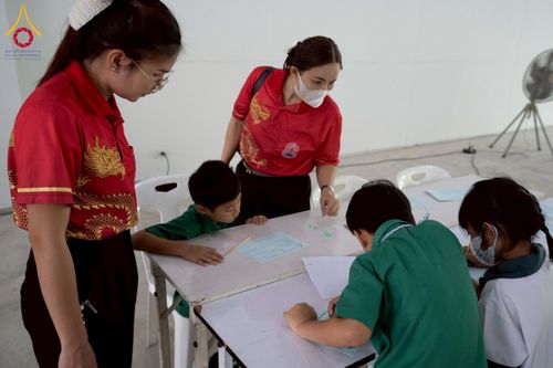 ภาพ No.230370:วันจันทร์ที่ 30 มิถุนายน พ.ศ. 2568 เจ้าอาวาสวัดพระธรรมกาย เยี่ยมอนุโมทนาให้กำลังใจ บุคลากรทางการแพทย์-เจ้าหน้าที่ผู้ปฏิบัติงาน โครงการรถตัดแว่นสายตาเคลื่อนที่สภากาชาดไทย เพื่อเด็กนักเรียนในชนบท พื้นที่จังหวัดปทุมธานี