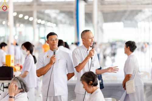 ภาพ No.223172:วันที่ 2 -10 พฤษภาคม พ.ศ. 2568 พิธีตัดปอยผม ปลงผม พิธีขอขมาลาอุปสมบทอุทิศชีวิต ของอุบาสก พิสิทธิ์ หมื่นแกล้ว  ณ วัดพระธรรมกาย