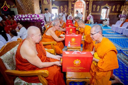 ภาพ No.224410:วันที่ 8 พฤษภาคม พ.ศ. 2568 พิธีถวายมหาสังฆทาน 101 วัด  บูชาธรรมอายุวัฒนมงคล 100 ปี สมเด็จอาชญาธรรมพระเจ้า สมเด็จพระสังฆราชแห่งคณะสงฆ์ไทยเขิน นครเชียงตุง ในนามพระครูบาไชยบูลย์ ธัมมชโย ณ วัดราชฐานหลวงเชียงยืน รัฐฉาน สาธารณรัฐแห่งสหภาพเมียนมา