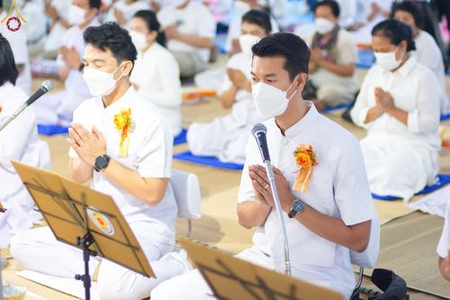 ภาพ No.70028:พิธีถวายภัตตาหารเป็นสังฆทาน แด่คณะพระธรรมยาตราฯ ในโครงการธรรมยาตราฯ ปีที่ 11 ณ อนุสรณ์สถานคลองบางนางแท่น อ.สามพราน จ.นครปฐม วันที่ 11 มกราคม พ.ศ. 2566