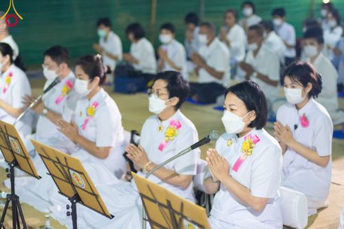 ภาพ No.109172:พิธีถวายภัตตาหารเป็นสังฆทาน แด่คณะพระธรรมยาตราฯ วันที่ 10 มกราคม พ.ศ. 2567 ณ อนุสรณ์สถานคลองบางนางแท่น อ.สามพราน จ.นครปฐม