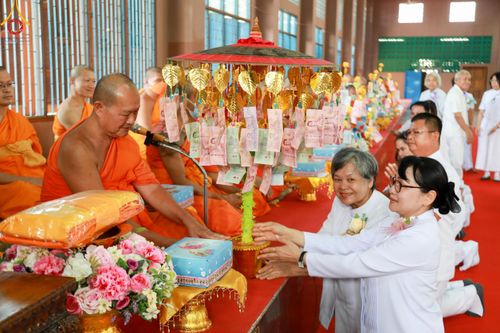 ภาพ No.106508:พิธีทอดผ้าป่าทำนุบำรุงศาสนสถาน ณ วัดอัมพวัน ต.เทศบาลเมือง อ.สองพี่น้อง จ.สุพรรณบุรี วันที่ 5 มกราคม พ.ศ. 2567