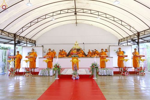 ภาพ No.76870:พิธีทอดผ้าป่าแก้วสำเร็จ เพื่อปูพื้นอาคารอเนกประสงค์ทั้ง 4 หลัง วันอาทิตย์ที่ 26 กุมภาพันธ์ พ.ศ. 2566 ณ ศูนย์ปฏิบัติธรรมนานาชาติเบตง จ.ยะลา